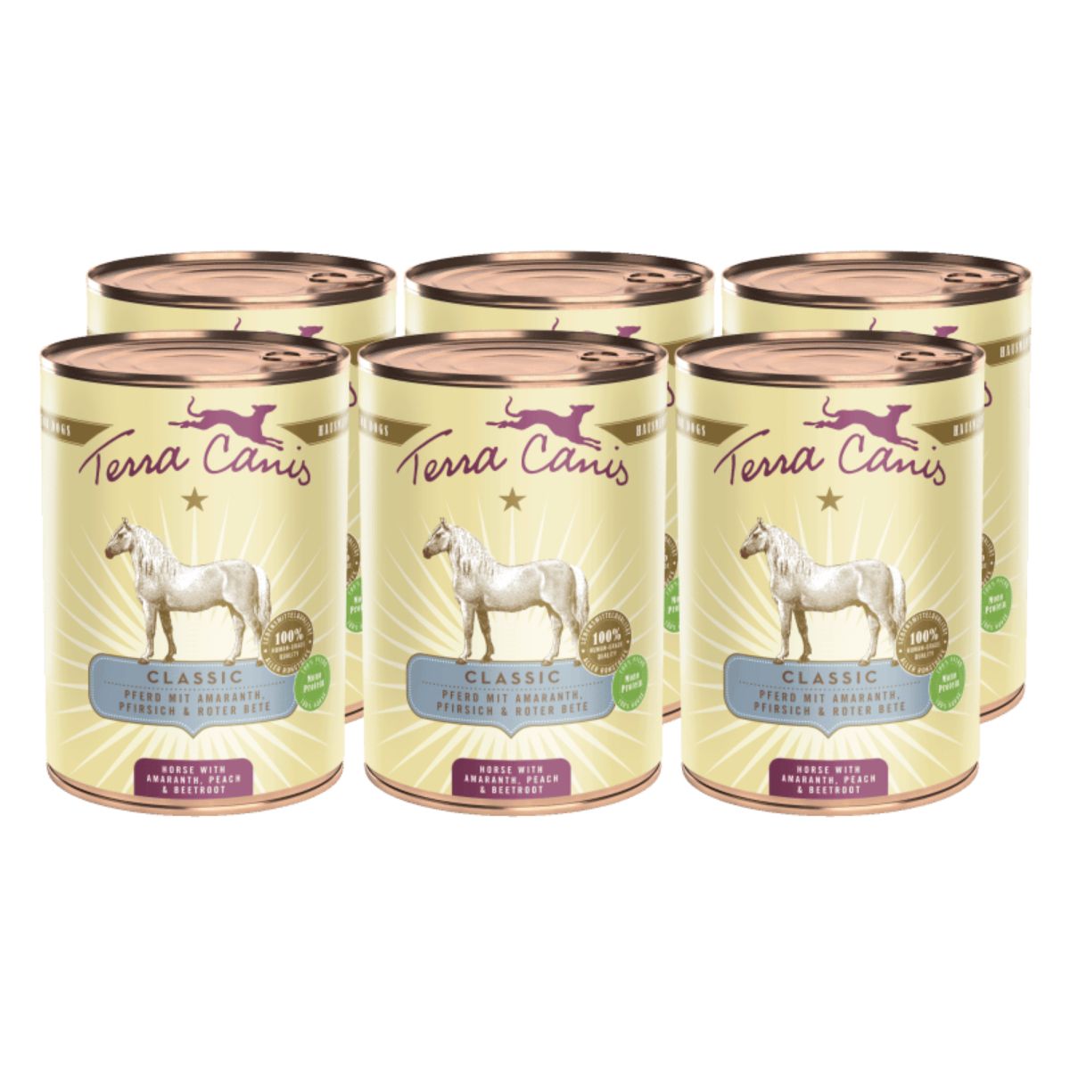 Terra canis classic ADULTO CAVALLO con amaranto, pesca e barbabietola 400g - immagine 3