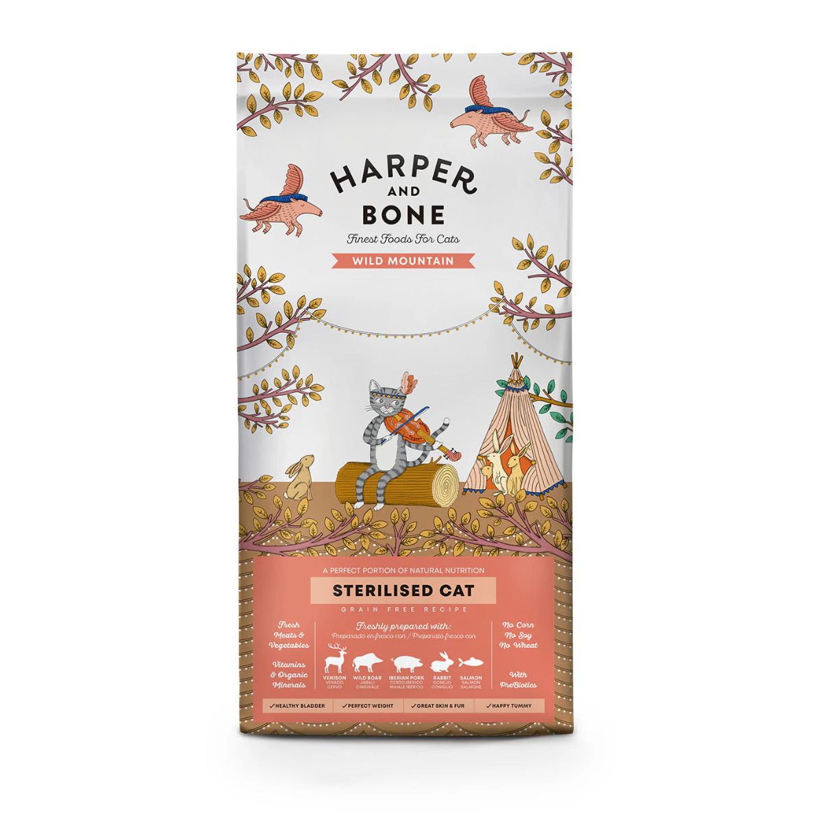 HARPER AND BONE crocchette per gatti sterilizzati wild mountain