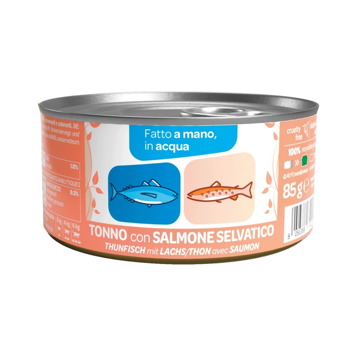 WeNature Tonno con Salmone Selvatico in Acqua 85gr - immagine 2